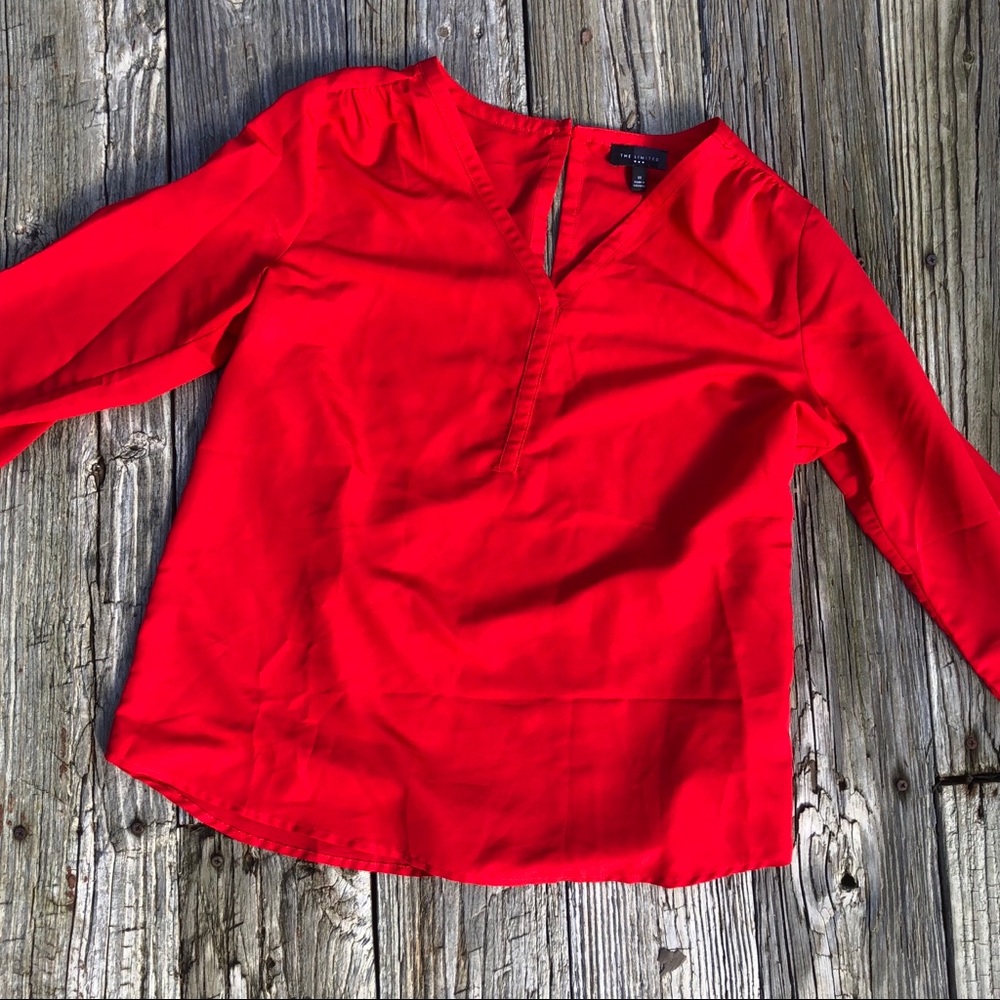 The Limited Red Work Blouse
